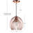 Oceane 1 - Light Copper/Gold Single Pendant