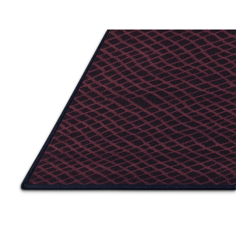 Tapis mauve lavable à la machine, Rectangle 5 pi x 7 pi
