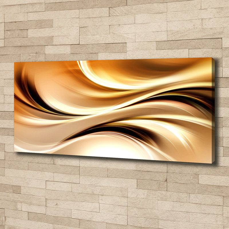 Abstract Waves - No Frame Print on Glass, Canvas, 50cm H x 125cm W x 2cm D