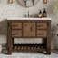 Meuble-lavabo simple 42 po avec plateau en quartz Bromley