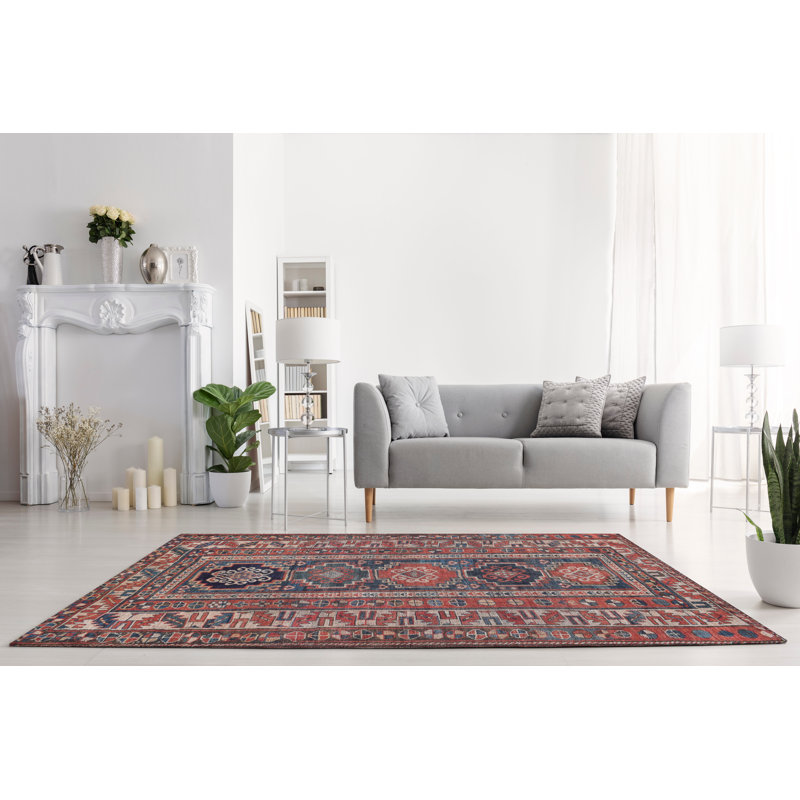 Alesio Oriental Machine Printed Area Rug, Rectangle 120 x 180cm