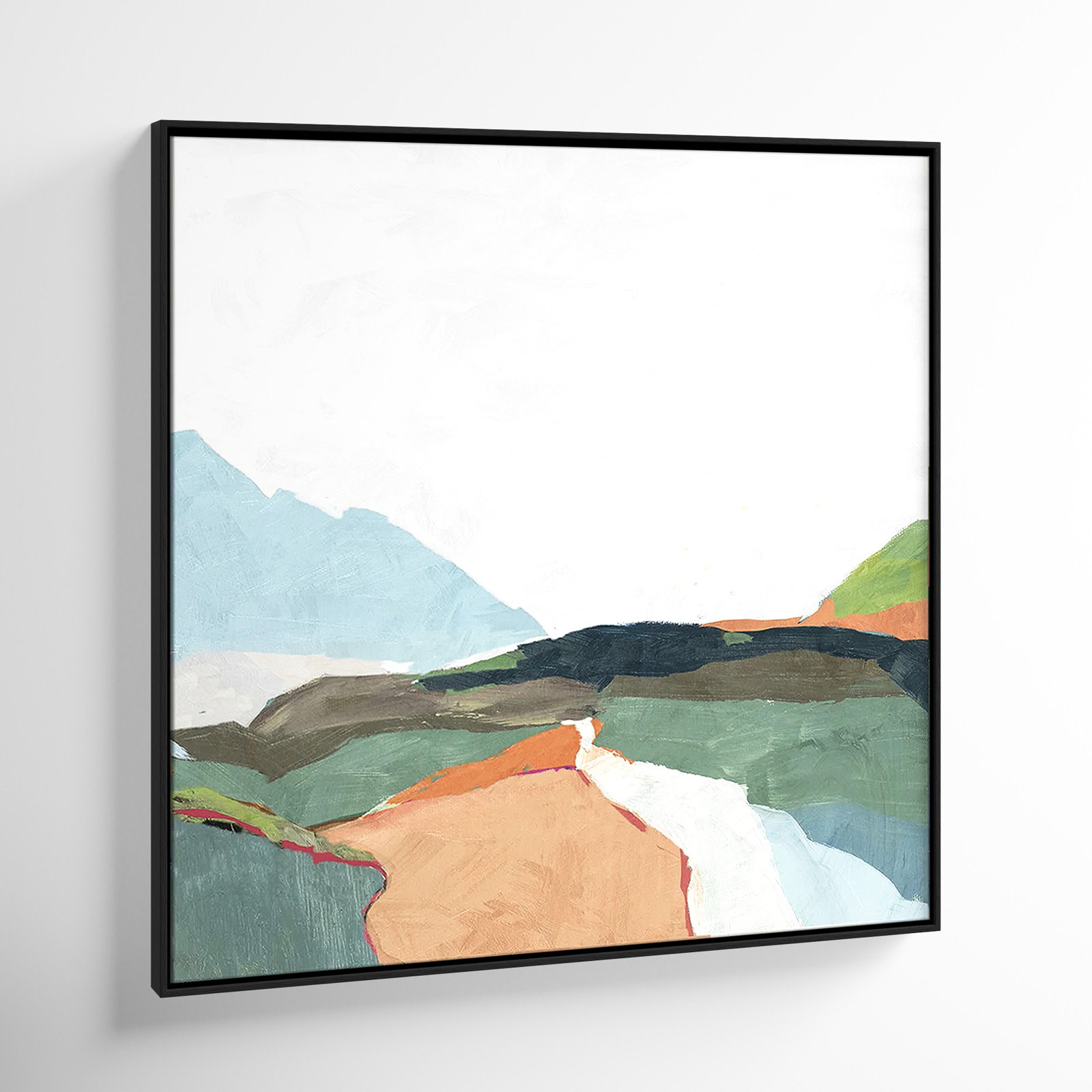 Addy "April Morning" Painting, 31.5" H x 31.5" W, Black