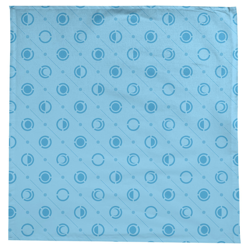 Nappe des phases de lune classiques, Bleu sarcelle / bleu ciel