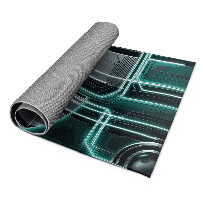 Tapis intérieur et extérieur Orbit Fractals, Rectangle 4pi x 6 pi