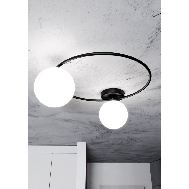Aliberti 2 - Light Chandelier, Black, White