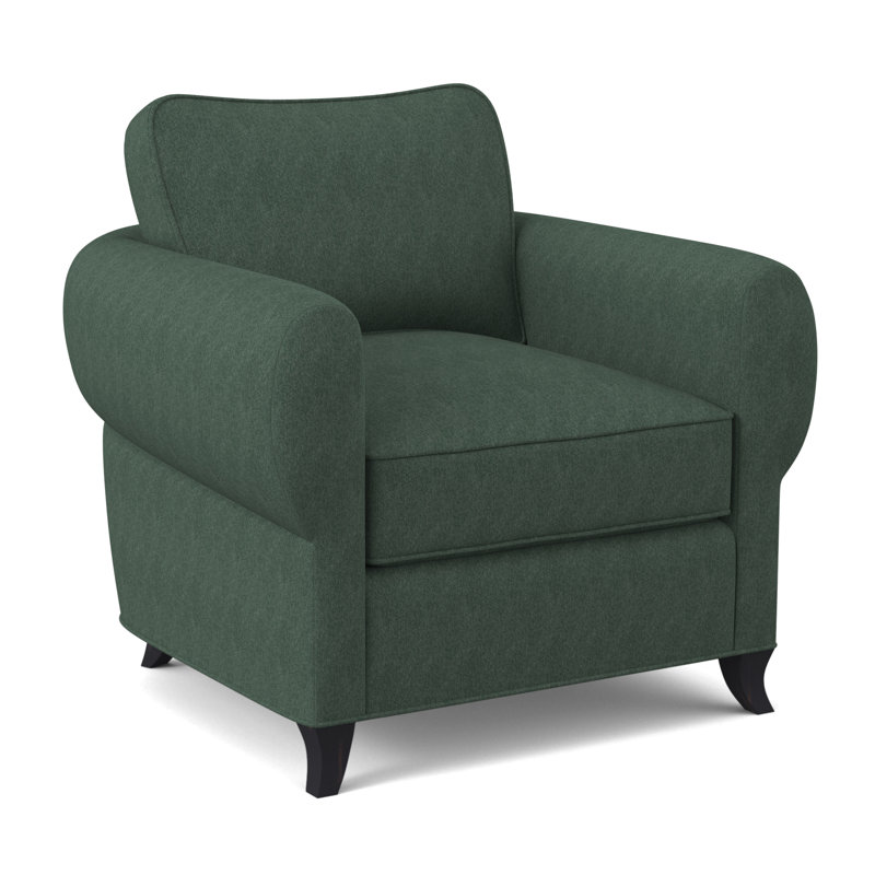 Cocoon Armchair, Vintage Ebony, Maya Cyan Polyester Blend