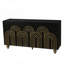 Buffet moderne cannelé avec tablettes réglables, parfait pour un rangement élégant-1937656949