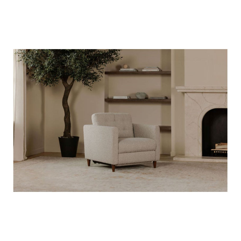Bridgers Power Recliner Chair Warm Grey