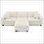 Canapé modulaire convertible 100 x 59 po, ensemble de canapé en L réversible-2130352039