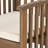 Wood Patio Dining Chair Pair, 2Pcs With Grey+Cream Cushions - , Outdoor Pair Weather For Backyard