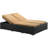 Evince Traditional Two-Seater Outdoor Espresso Wicker Patio Chaise Recliner-605096431