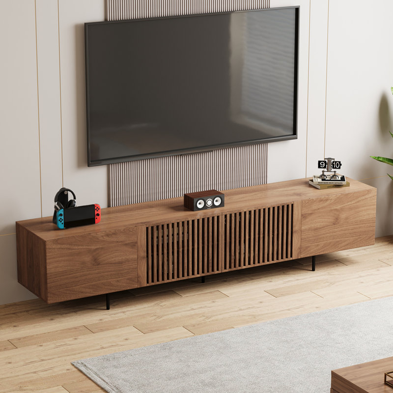 Tv Stand And Media Console & Entertainment Centers With Large Storage Space, 21.65" H x 94.48" L x 15.75" D