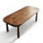Brown Rectangular Solid Wood Dining Table-227828732