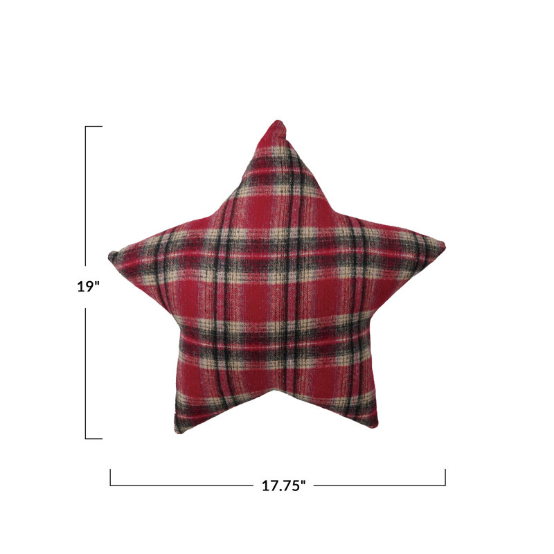 Coussin en polyester à carreaux, Nouveauté 45 cm (H) x 48 cm (L)