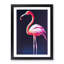 Portrait Of A Flamingo - Single Picture Frame Print-751494707-751494700