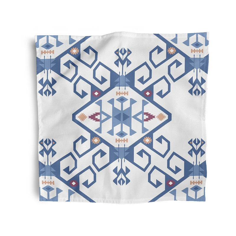 Porcaro Jodhpur Medallion  Napkins, Blue