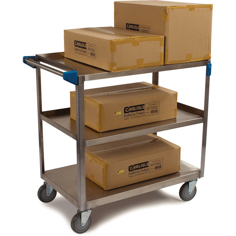 Chariot utilitaire 3 tablettes, l 21 po x P 35 po