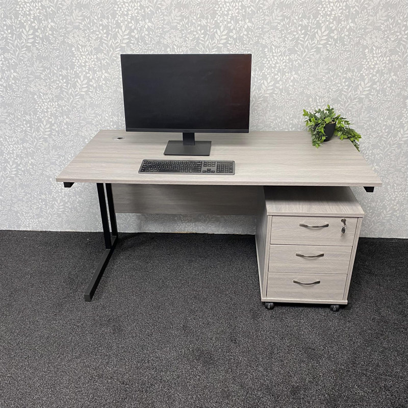 Amarrie Piece Computer Desk Office Set, Black