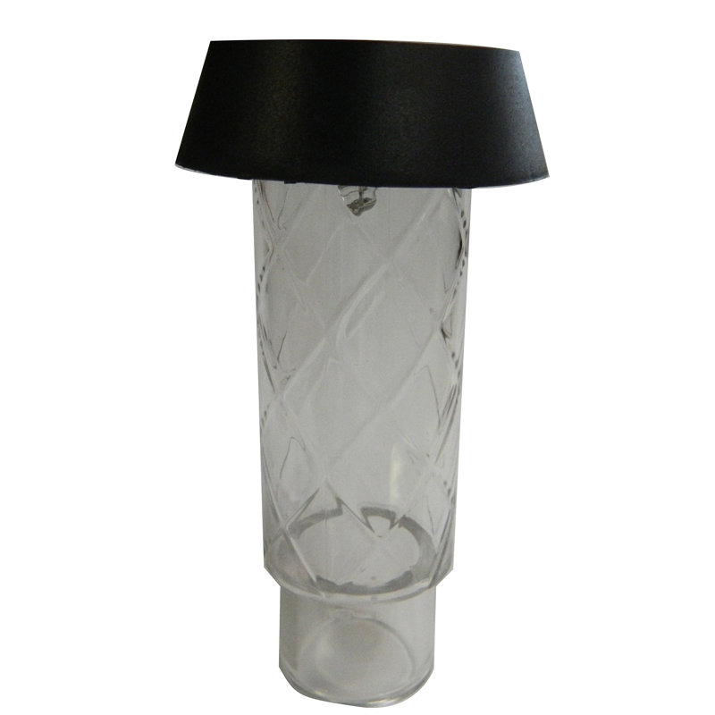 Clear Low Voltage Solar Powered Integrated LED Fence Post Cap Light