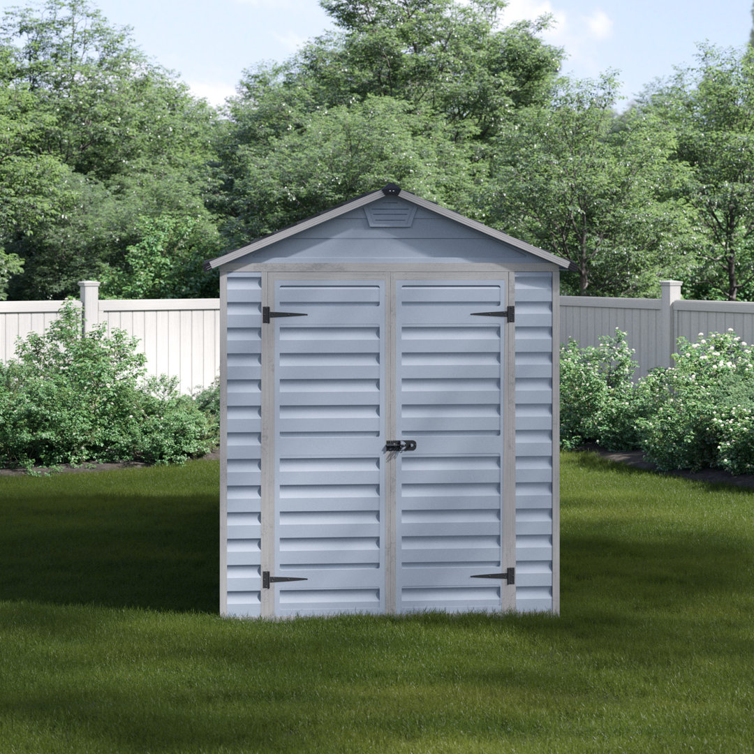 Palram - Canopia SkyLight Shed 6 x 12 - Dark Grey Polycarbonate Aluminium - Image 4