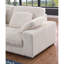 Canapé modulaire de 155,5 po en velours côtelé d'angle beige avec méridienne