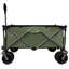 Utilitaire utilitaire de jardin pliable couleur chariot de camping pique-nique extérieur chariot de plage, vert