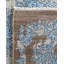 Tapis noué à la main de conception unique Ikat - bleu, 9 pi 2 po x 12 pi 1 po
