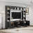 One-Piece Wall Unit Entertainment Center With Bookshelf For Tvs Up To 70"-986495932