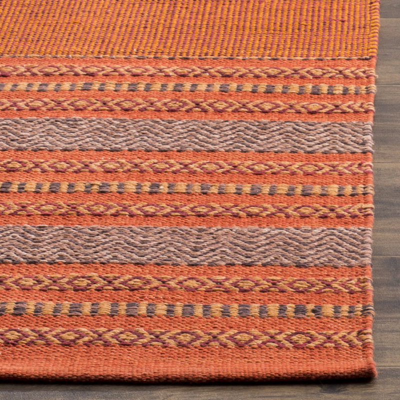 Bokara Hills Hand Woven Cotton Striped Rug, Rectangle 3' x 5'