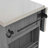 Outdoor Kitchen Island Fir Wood Kitchen Island with Stainless Steel Top, Ample Storage Space, Towel and Spice Racks and a Bottle Opener for Outdoor, Black-454768018