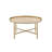 Oak & Gold Finish Coffee Table