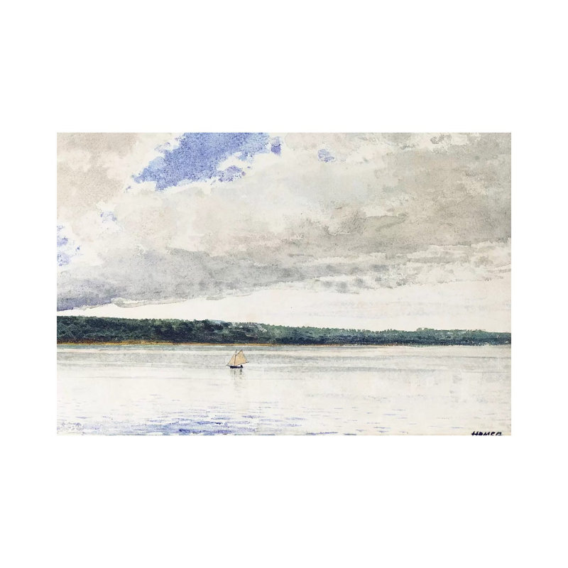 Small Sloop, 1880 by Winslow Homer - Wrapped Canvas Gallery-Wrapped Canvas Giclée, 30.48 cm H x 45.72 cm W