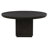 Leandro 5-Piece Round Dining Table Set Burnished Black