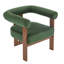 Fauteuil d'appoint rembourré en velours Faiella-331930771