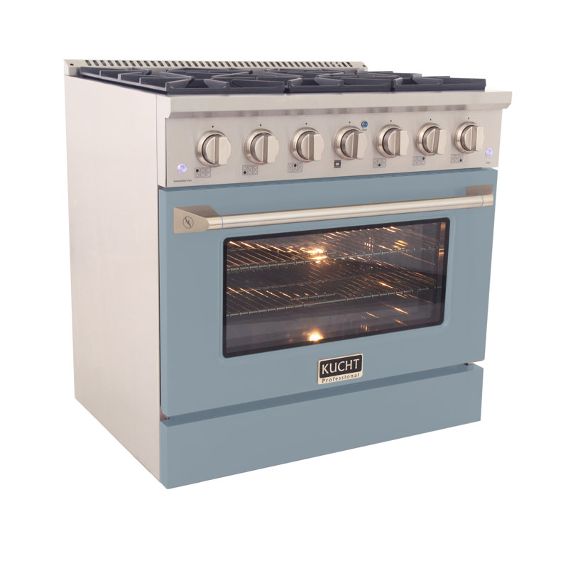 36" 5.2 Cu. Ft. Freestanding Gas, Liquid Propane, Light Blue