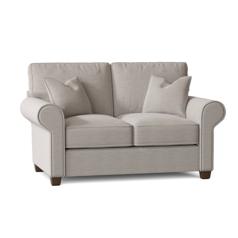 Putney Upholstered 65'' Loveseat, Cast Silver Sunbrella®