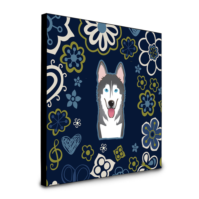 Art encadré fleurs teckel à long Bissell, Malamute d’Alaska