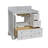 Tilford 36" Single Bathroom Vanity Set with White Cabinet and Carrara Marble Countertop-2037010931-2045823470