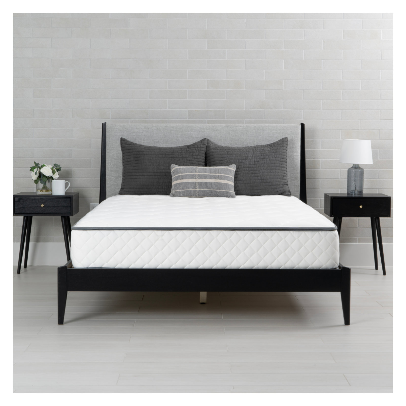 Brooklyn Bedding Firm Mattress Quilted Top Hybrid Mattress, Twin XL, 10"
