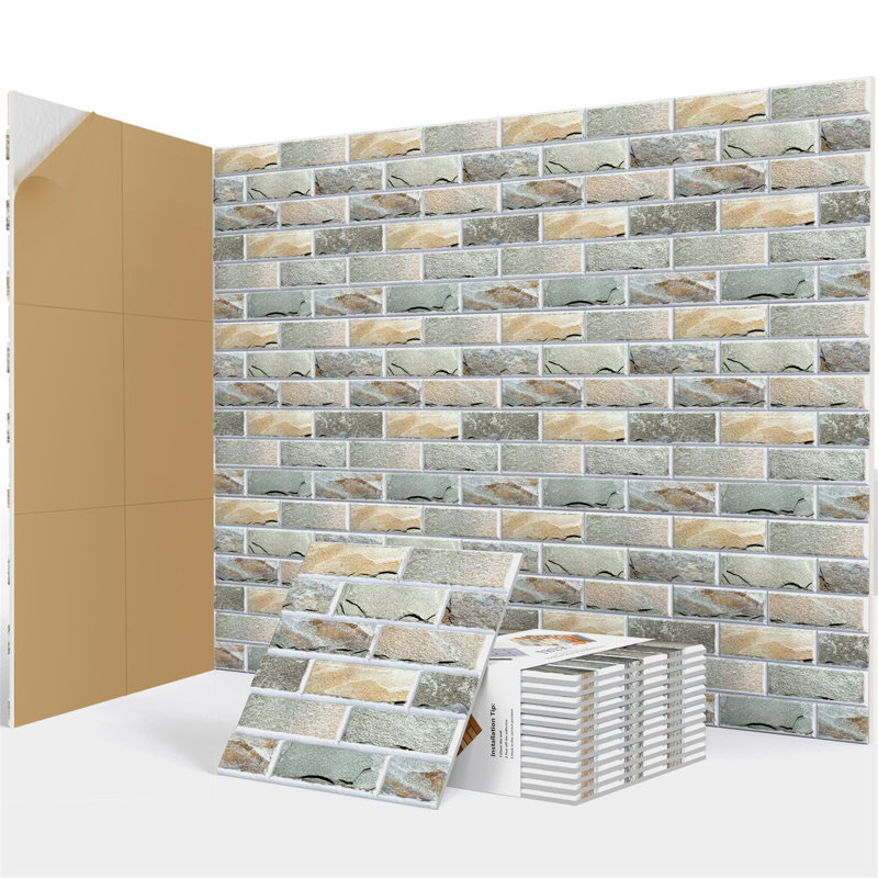 12 Pack Acoustic Panels Self-Adhesive, Brick Sound Proofing Panels, Green