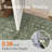 Kitty Machine Washable Area Rugs for Living Room with Non-Slip Backing Green Rug-1074835149