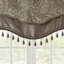 Cantonnière festonnée Aubrey Paisley Jacquard 50x18" avec perles-1191952122