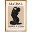 Oeuvre classique "Henri Matisse noir et brun clair abstrait, formes de gens minimalistes" sur-99142079-99142081