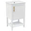 Meuble-lavabo moderne avec lavabo en céramique et rangement à fermeture en douceur-1408557010