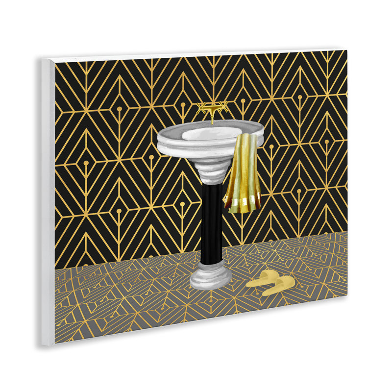 Plaque murale de salle de bain Deco Style Glam, design par Conrad Knutsen