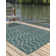 Teal Gitter Indoor/Outdoor Trellis Rug