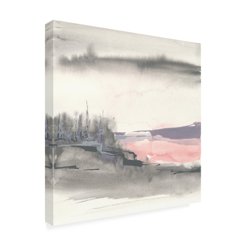 Reproduction d’art sur toile, "blush Valley I" par Chris Paschke, H 35 po x l 35 po x P 2 po