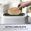 Daewoo Essentials 4-Slice Long Slot Toaster, White
