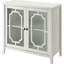 Console avec 2 espaces de rangement - Garde les articles dans des panneaux de verre