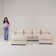 Biaggio Linen Blend Sectional with 2 Ottomans,Sectional Couch